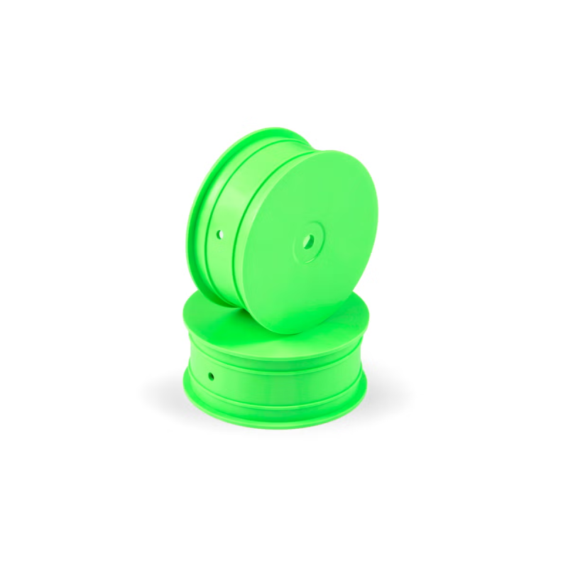 Llanta Delantera Hudy Aerodisk 4WD Hexágono 12mm IFMAR Verde Hard (2)