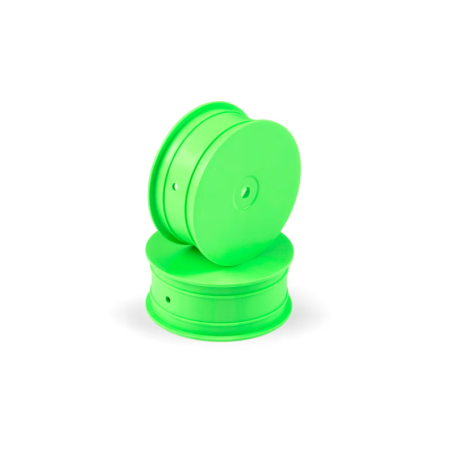 Llanta Delantera Hudy Aerodisk 4WD Hexágono 12mm IFMAR Verde Hard (2)