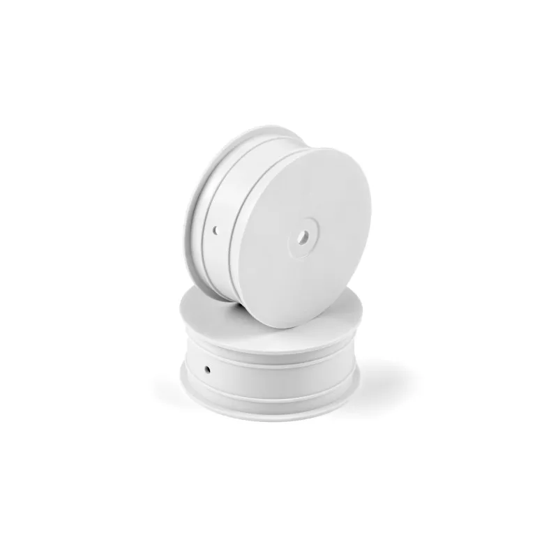 Llanta Delantera Hudy Aerodisk 4WD Hexágono 12mm IFMAR Blanca Hard (2)
