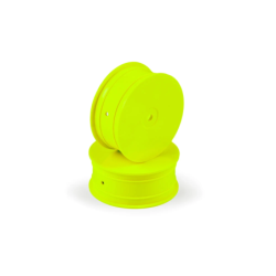 Llanta Delantera Hudy Aerodisk 4WD Hexágono 12mm IFMAR Amarilla Hard (2)