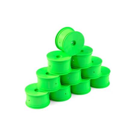 Llanta Trasera Hudy Aerodisk 2WD/4WD Hexágono 12mm IFMAR Verde Hard (10)