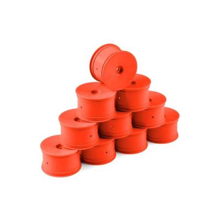 Llanta Trasera Hudy Aerodisk 2WD/4WD Hexágono 12mm IFMAR Naranja Hard (10)