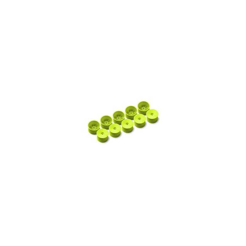 Llanta Trasera Hudy Aerodisk 2WD/4WD Hexágono 12mm IFMAR Amarillo Hard (10)