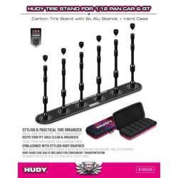 Stand Ruedas Hudy 6X Con Maleta 1/12 Pan Car GT