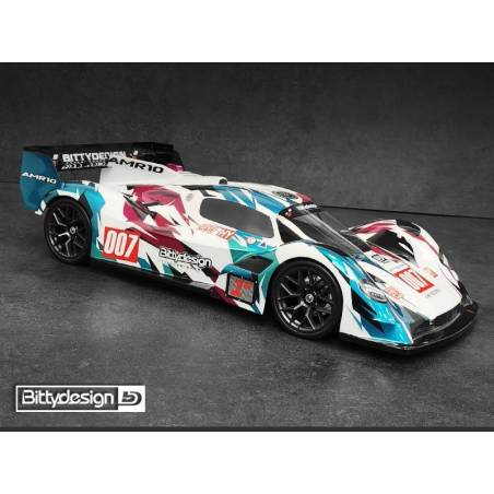 Carrocería Bittydesign AMR10 Hyper Car 1/10 190mm LP Light