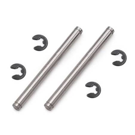 Pasadores de manguetas traseras Hobbytech X-Mid con clips (2 Ud.) para buggy RC. Ref. MID-032